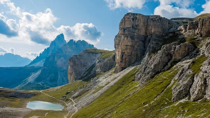 Foto auf Acrylglas Dolomiten Three cime dolomites mountains 