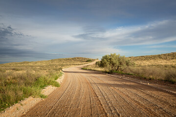 Gravel Road In The Kalahari 