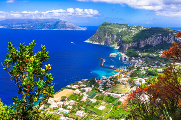 Italian summer holidays - beautiful Capri island, Campania, Italy