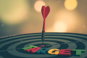 Bullseye is a target of business. Dart is an opportunity and Dartboard is the target and goal. So...