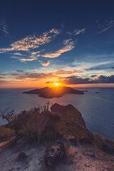 coucher de soleil aux saintes, Guadeloupe