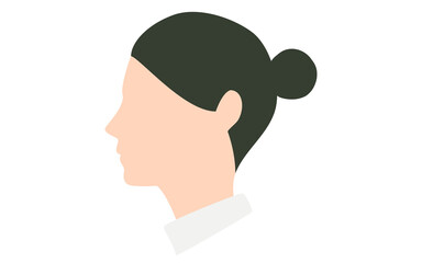 リアルな雰囲気の女性の横顔