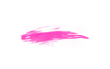 Pink ink smear isolated brush for art painting