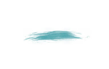 Beautiful turquoise stroke isolated brush for painting