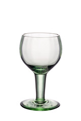 Empty small glass for brandy isolated on white. Studio shot