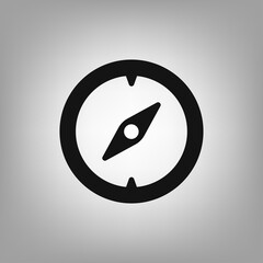 Compass icon for the interface of applications, games.