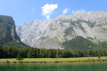 Mountais around the lake Koningssee in Austria