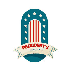 Isolated symbol presidents day american presidents USA icon- Vector