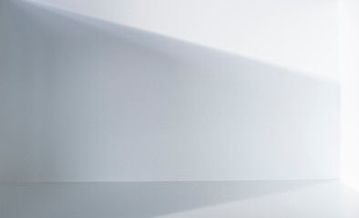 Area of light and shadow with empty space