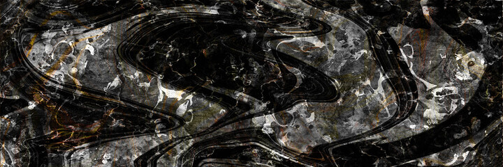 black marble surface with veins and glossy abstract texture background of natural material. illustration. backdrop in high resolution. raster file of wall surface or natural material.