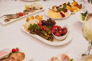 dish in a restaurant