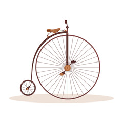 Fototapeta na wymiar Isolated bicycle old transportation lifestyle ride icon- Vector