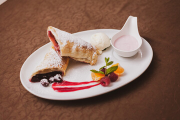 dessert in a restaurant