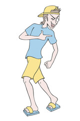 Cool kid illustration