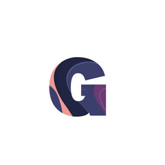 Initial letter G logo vector design template