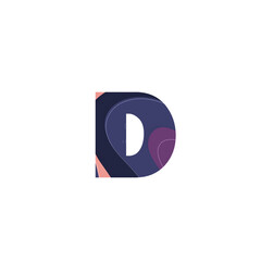Initial letter D logo vector design template