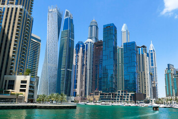 Fototapeta na wymiar United Arab Emirates, Dubai, The Beach at JBR, Dubai Marina