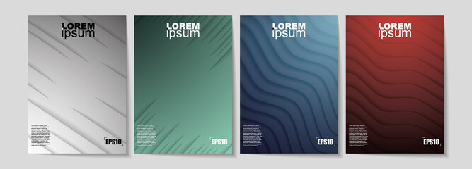 Set of modern abstract backgrounds for brochure design, flyer design, cover layout, business cards.