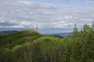 Fototapeta premium Die Mariensäule oberhalb von Trier