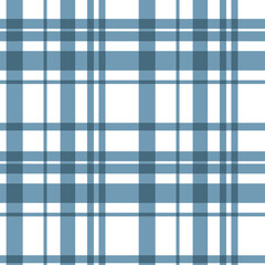 Sogf blue tartan. Vector seamless squared tartan. Scottish same blue squares make simple cloth like shirt ornament.