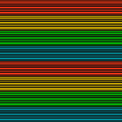 Colorful horizontal lines pattern. Vector seamless stripes ornament.