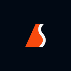 Letter AS, logo as, logo sa, vector design	