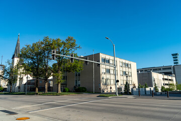 View of Downtown Lincoln, Nebraska from the capitol building