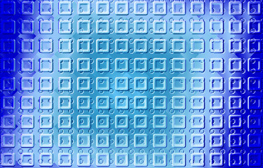 Abstract image of a blue square metallic look