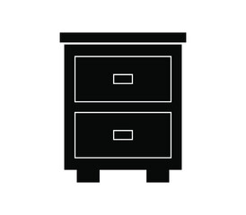 Bedside table icon