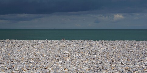 Plage de galets - Dieppe - France