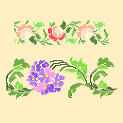 vector art embroidery seamless ornament