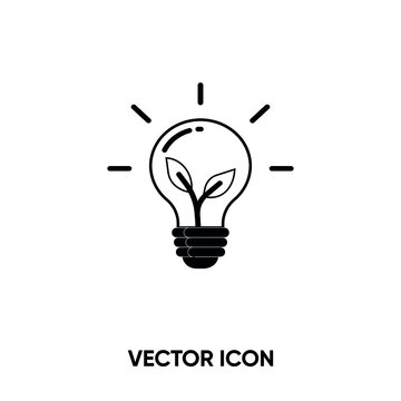 Green energy vector icon. Modern, simple flat vector illustration for website or mobile app. Energy symbol, logo illustration. Pixel perfect vector graphics	