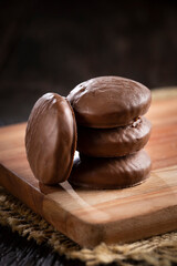 Brazilian honey cookies  with with chocolate - Pão de mel.