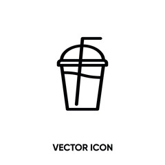 Juice vector icon. Modern, simple flat vector illustration for website or mobile app. Juice cup symbol, logo illustration. Pixel perfect vector graphics	