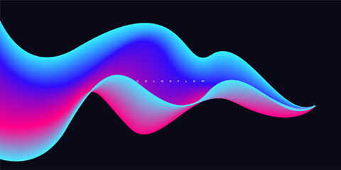 Wave vector element with abstract colorful gradient lines for website, banner and brochure, Curve flow motion illustration,
Vector lines, Modern background design.