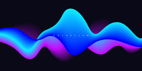 Wave vector element with abstract colorful gradient lines for website, banner and brochure, Curve flow motion illustration,
Vector lines, Modern background design.