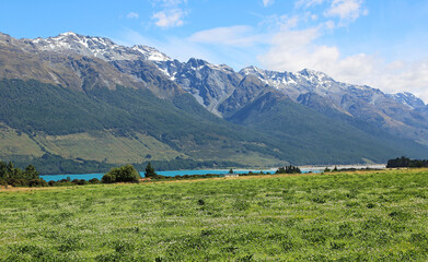 Pasture and Thomson Mountains, new Zealand