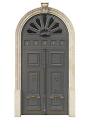 Entrance classic doors for the house