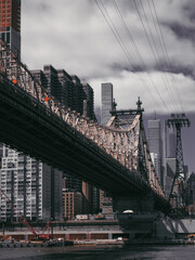 city bridge and city skyline