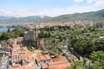 Fototapeta na wymiar Bird's eye view of Sorrento, Italy