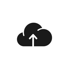 Upload files to cloud button icon for web and mobile UI design.