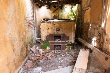 Chios, Greece - May, 2021. The first and oldest leprosarium in Greece, at Chios Ilsand. It's called Leprokomeio or Lovokomeio.