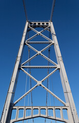 Florianópolis com a torre da Ponte Hercílio Luz Santa Catarina, Brasil, florianopolis