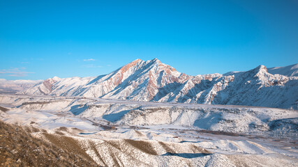 High rocky mountain landscape.