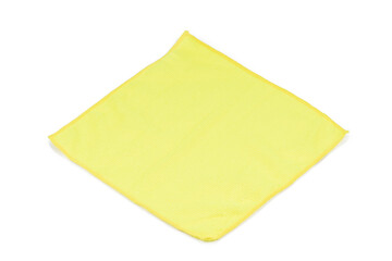 microfiber towel cloth isolated on white background. fabric for dusting and cleaning cut out