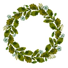 Wreath of oak leaves
