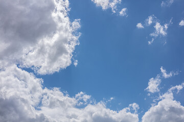 Clouds in a blue sky