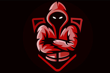 Red Men Mascot Logo Desgin 