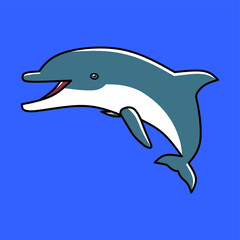 Dolphin is the common name of aquatic mammals within the infraorder Cetacea
