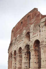 european roman coliseum rome ruin building